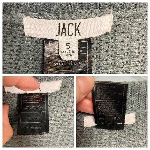 Revolve Jack by BB Dakota by Steve Madden Minerva Sweater Size S Dark Charcoal - Picture 10 of 12